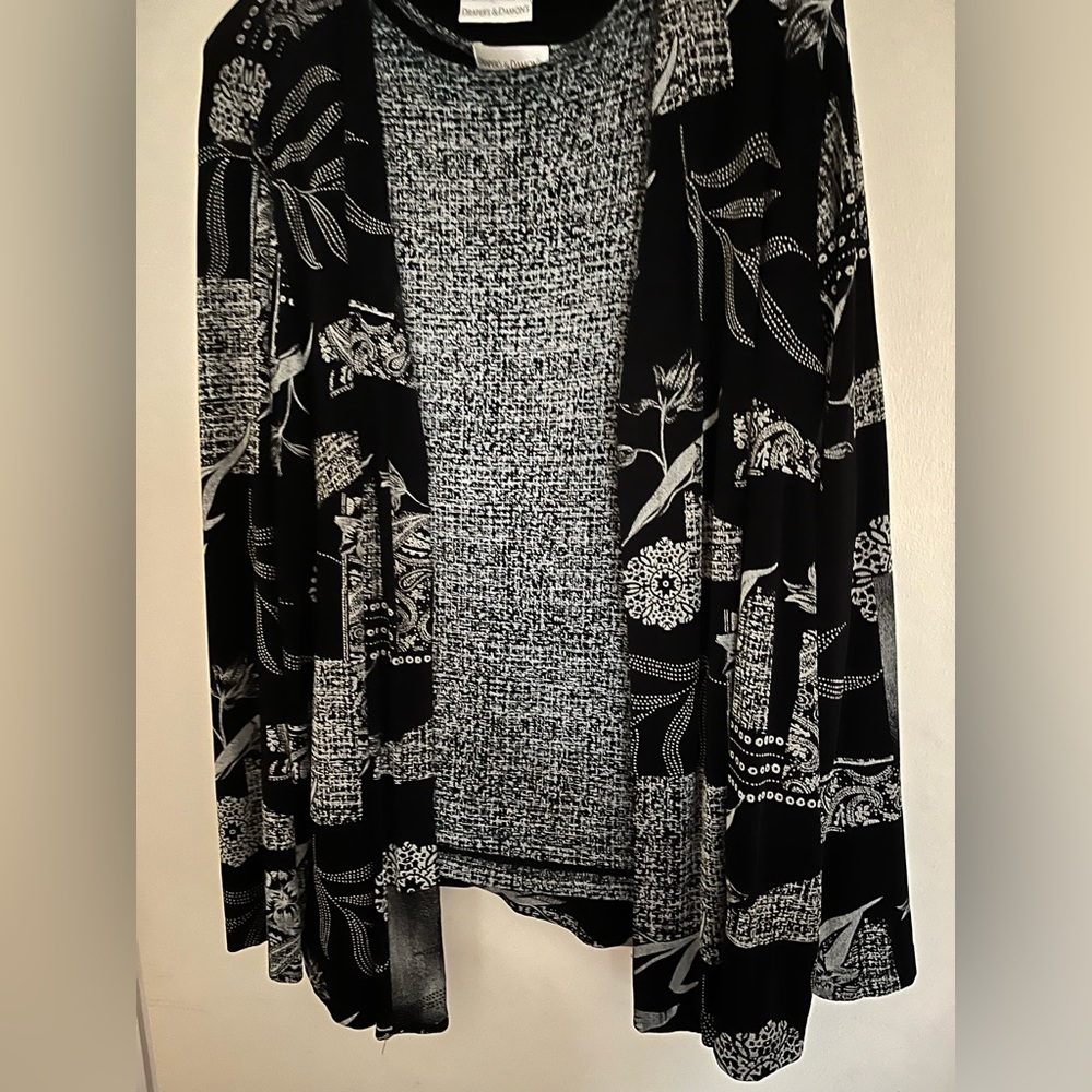 Damon and Drapers Long Sleeve Top and Matching Shell